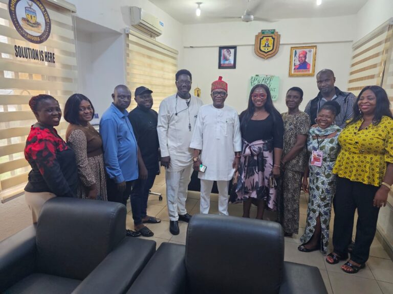 Mefor Resumes Office As Information Commissioner, Hails Staff for Keeping the Flag Flying